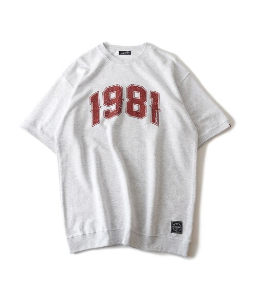 NineMicrophones(ナインマイクロフォンズ)の「SWEAT TEE-1981-(Tシャツ/カットソー・メンズ・アッシュグレー/ブラック・X-LARGE/LARGE/MEDIUM)」の4枚目の写真