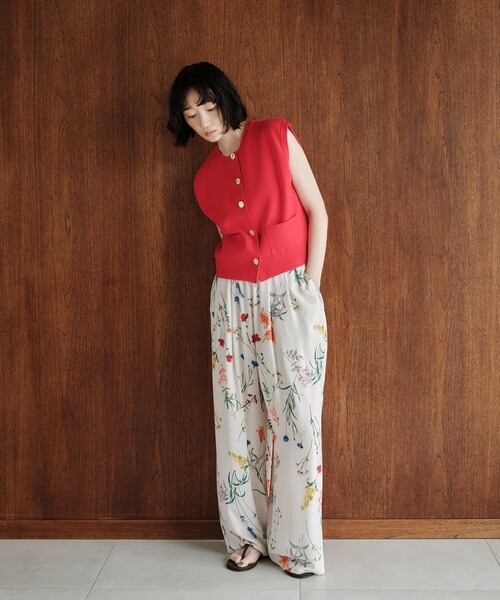 ＜EMMEL REFINES＞EM フラワープリント イージーパンツ UNITED ARROWS green label relaxing｜<EMMEL REFINES>EM