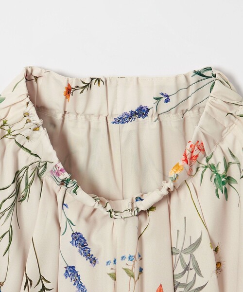 EMMEL REFINES(エメルリファインズ)の「<EMMEL REFINES>EM フラワープリント イージーパンツ(その他パンツ・レディース・ブラック/オフホワイト・M/S)」の17枚目の写真