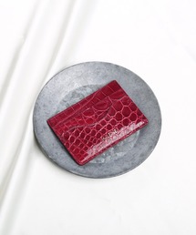 sankyo shokai(サンキョウショウカイ)のカードケース 薄型 本革クロコダイルレザー(カードケース)
