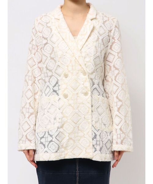 レースシアージャケット セール】【WEB限定】レースシアージャケット（テーラードジャケット