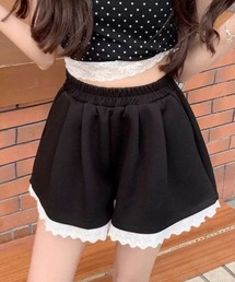 ampm | 裾レースフリルショートスウェットパンツ(スウェットパンツ)