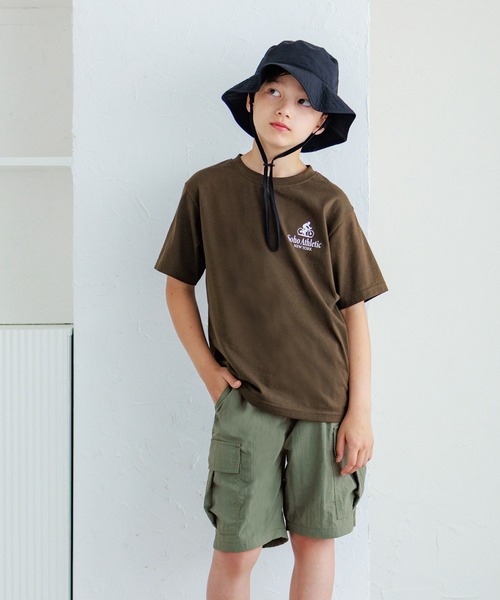 coca(coca)(コカ)の「キッズ ワッシャーナイロンカーゴハーフパンツ(カーゴパンツ・キッズ・ブラック/カーキ・120/130/140/150)」の14枚目の写真