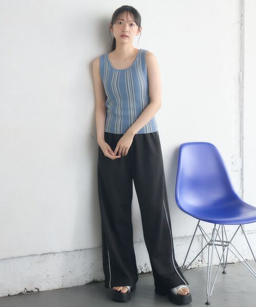 RETRO GIRL（レトロガール）の「ポンチワイドPT（その他パンツ・レディース・ベージュ/ブラック・FREE）」の22枚目の写真