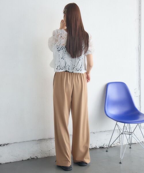 RETRO GIRL（レトロガール）の「ポンチワイドPT（その他パンツ・レディース・ベージュ/ブラック・FREE）」の15枚目の写真