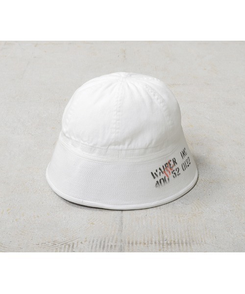 WAIPER.inc(ワイパーインク)の「WAIPER.inc 米軍 セーラーハット STENCIL WHITE【WP1116】(ハット・メンズ・ホワイト・L/M/XL)」の1枚目の写真