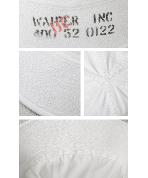 WAIPER.inc(ワイパーインク)の「WAIPER.inc 米軍 セーラーハット STENCIL WHITE【WP1116】(ハット・メンズ・ホワイト・L/M/XL)」の9枚目の写真
