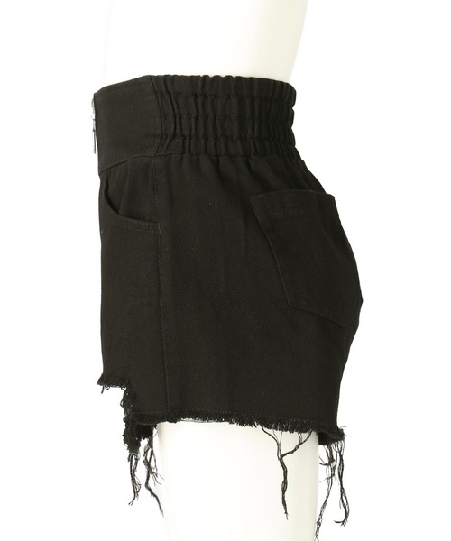 ANAP kids(アナップキッズ)の「ハイウエストリングジップデニムショートパンツ【ジュニアお揃い】(その他パンツ・キッズ・ブルー/ブラック/ライトブルー・110cm/120cm/130cm)」の12枚目の写真