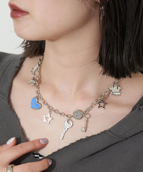 CIAOPANIC（チャオパニック）の「MIXチャームネックレス（ネックレス・レディース・シルバー系その他/シルバー/シルバー系その他2・FREE）」の21枚目の写真