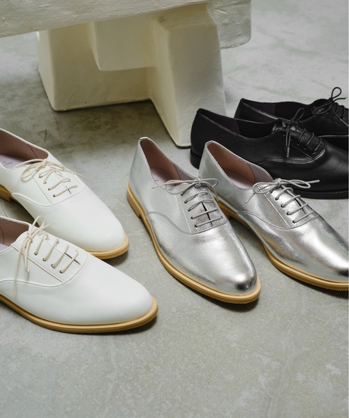 Launa lea(ラウナレア)の「【レイン対応】レースアップシューズ(R9023)(レインシューズ・レディース・シルバー/ブラック/アイボリー・23.0cm/23.5cm/24.0cm/24.5cm/25.0cm/22.5cm/25.5cm/22.0cm)」の11枚目の写真