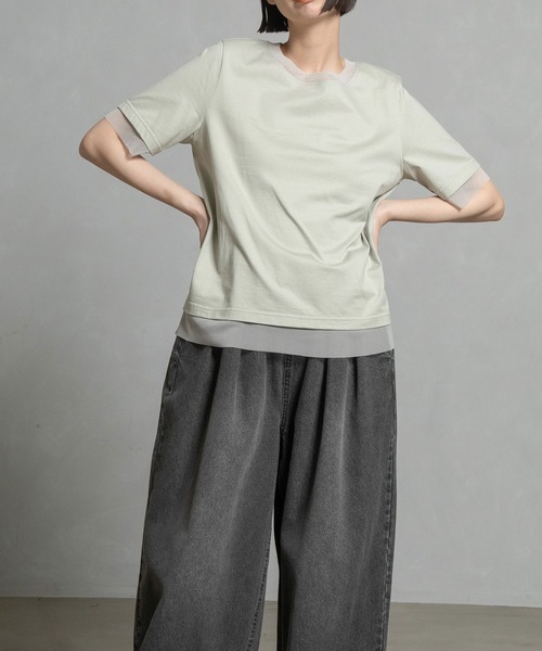 マルシャルテル MARECHAL TERRE レイヤード プルオーバー 白 M マルシャルテル MARECHAL TERRE レイヤード プルオーバー 白 M
