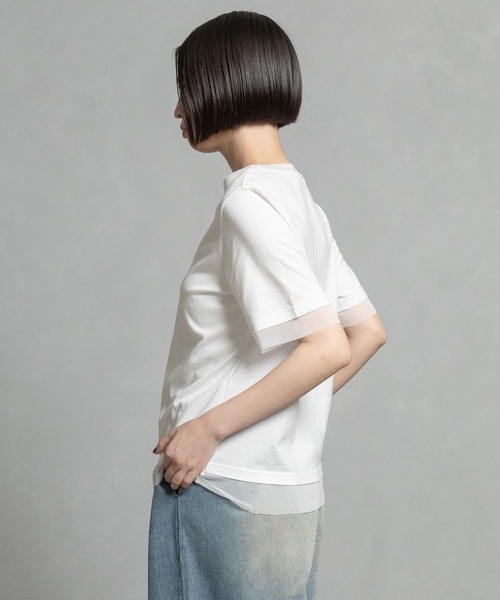 シアーレイヤードTシャツ（Tシャツ/カットソー）｜MARECHAL