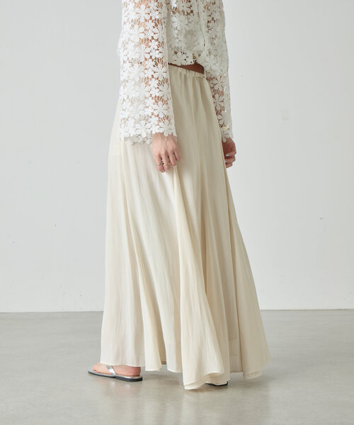 SHENERY（シーナリー）の「《美シルエット》ハイウエストフレアスカート（スカート・レディース・アイボリー/ブラウン・38/36）」の16枚目の写真