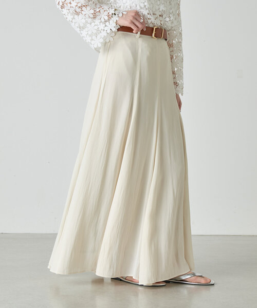 SHENERY（シーナリー）の「《美シルエット》ハイウエストフレアスカート（スカート・レディース・アイボリー/ブラウン・38/36）」の19枚目の写真