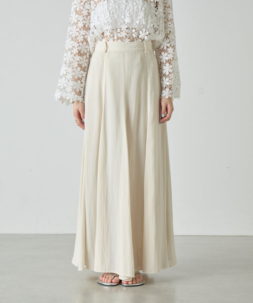 SHENERY（シーナリー）の「《美シルエット》ハイウエストフレアスカート（スカート・レディース・アイボリー/ブラウン・38/36）」の20枚目の写真