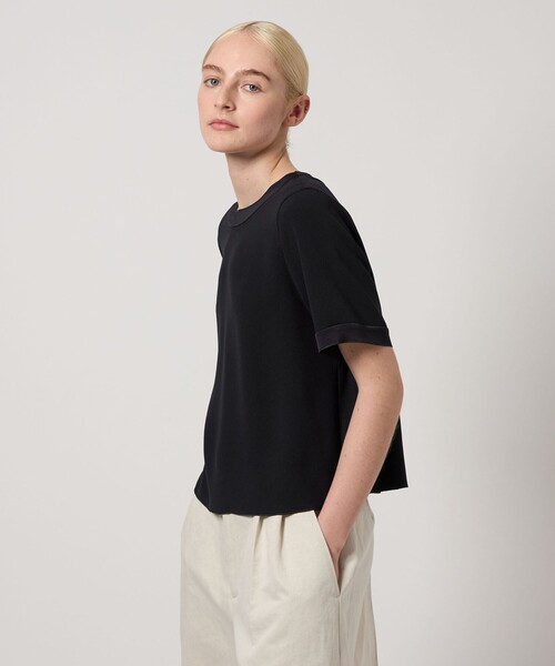 Steven Alan＞バックサテン ジョーゼット ブラウス（シャツ
