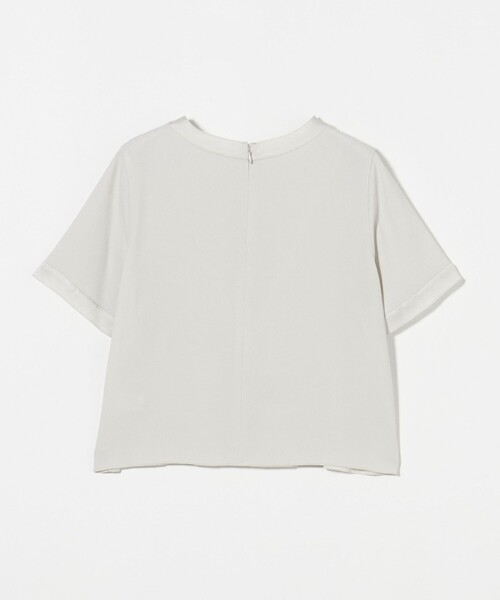 Steven Alan＞バックサテン ジョーゼット ブラウス（シャツ