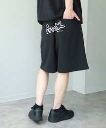 【Mark Gonzales/マーク ゴンザレス】裏毛 アートワークデザイン スウェットショートパンツ