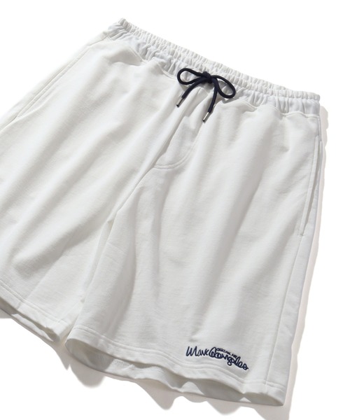 Mark Gonzales(マーク・ゴンザレス)の「【Mark Gonzales/マーク ゴンザレス】裏毛 アートワークデザイン スウェットショートパンツ(その他パンツ・メンズ・ホワイト/杢グレー/ブラック・M/L/XL)」の7枚目の写真