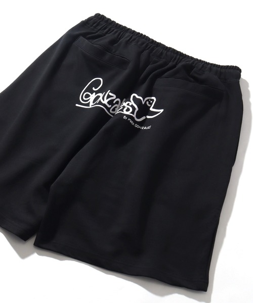 Mark Gonzales(マーク・ゴンザレス)の「【Mark Gonzales/マーク ゴンザレス】裏毛 アートワークデザイン スウェットショートパンツ(その他パンツ・メンズ・ホワイト/杢グレー/ブラック・M/L/XL)」の12枚目の写真