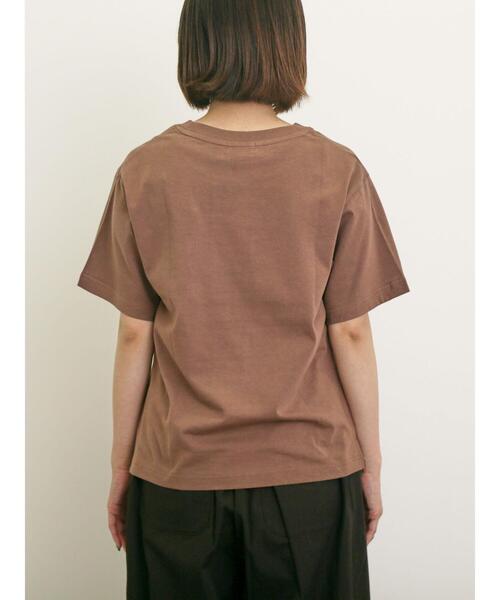 Samansa Mos2（サマンサ モスモス）の「リボンTシャツ（Tシャツ/カットソー・レディース・キナリ/ブラック/ブラウン/オフホワイト・F）」の22枚目の写真