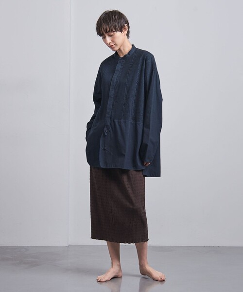 Pheeta（フィータ）の「＜Pheeta＞Trinity シャツ/UN-SH0（シャツ/ブラウス・レディース・ネイビー/ホワイト・1/0）」の9枚目の写真