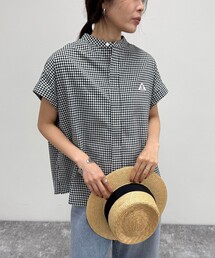 fredy emue | 【GEVACO/ゲバコ】バンドカラーフライフロントフレンチスリーブシャツ(シャツ/ブラウス)