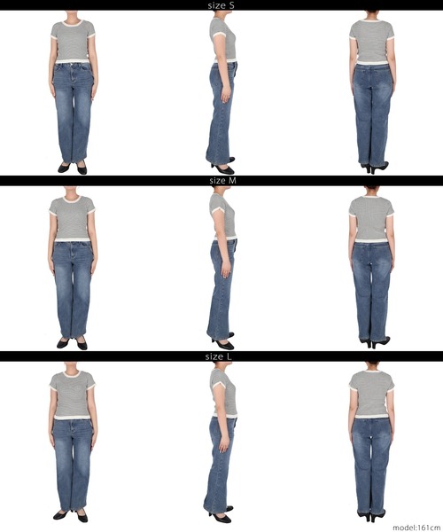coca(coca)(コカ)の「【WEB限定セール】ボーダーコンパクトニットトップス(ニット/セーター・レディース・グレー/ブラック・L/S/M)」の15枚目の写真