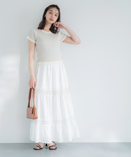 コカ ボーダー トップス coca｜ボーダーコンパクトニットトップス | Rakuten Fashion