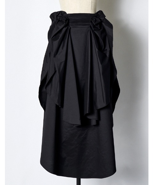RUMCHE(ラムシェ)の「Sun & Moon Ruffle Skirt / サン&ムーンラッフルスカート(スカート・レディース・ブラック・FREE)」の3枚目の写真
