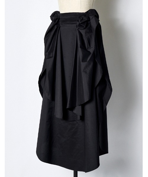 RUMCHE(ラムシェ)の「Sun & Moon Ruffle Skirt / サン&ムーンラッフルスカート(スカート・レディース・ブラック・FREE)」の4枚目の写真