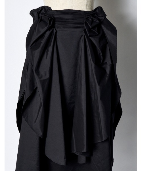 RUMCHE(ラムシェ)の「Sun & Moon Ruffle Skirt / サン&ムーンラッフルスカート(スカート・レディース・ブラック・FREE)」の8枚目の写真