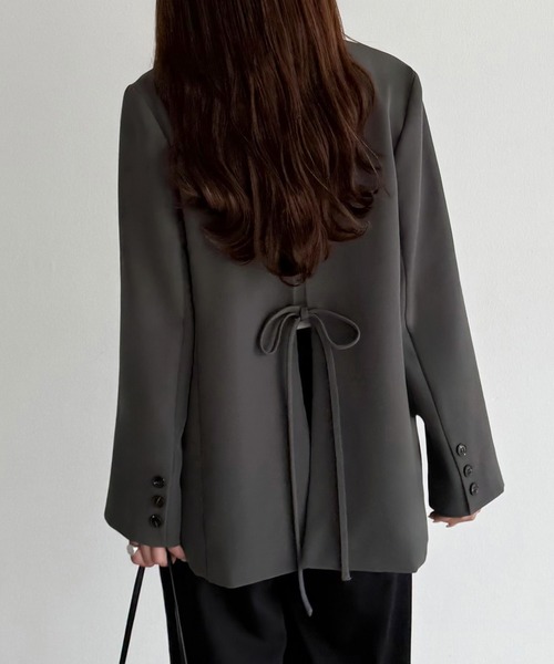 セール】バックリボンテーラードジャケット（テーラードジャケット