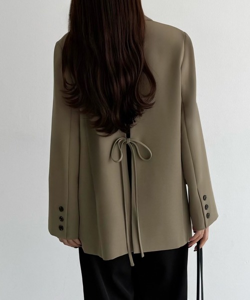 バックリボンテーラードジャケット（テーラードジャケット