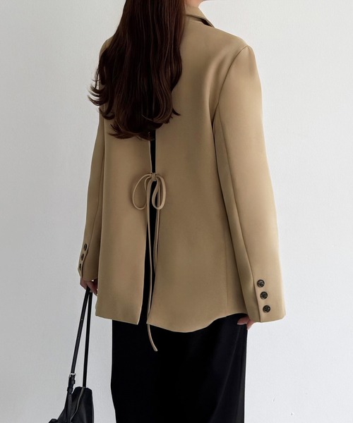 バックリボンテーラードジャケット（テーラードジャケット