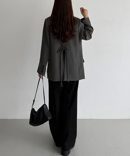 バックリボンテーラードジャケット（テーラードジャケット