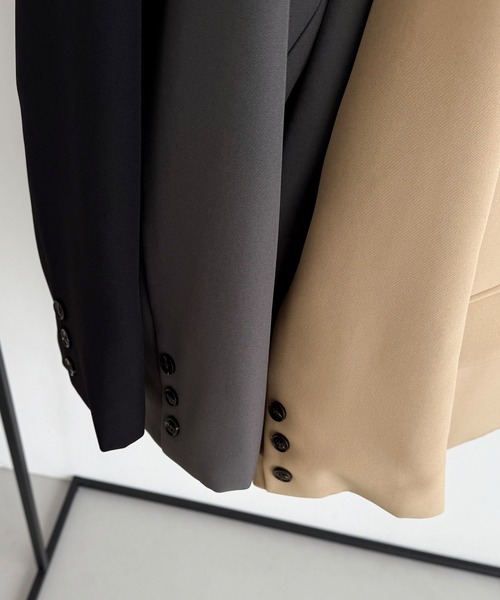 バックリボンテーラードジャケット JUNOAH｜バックリボンテーラードジャケット+ショートパンツSET