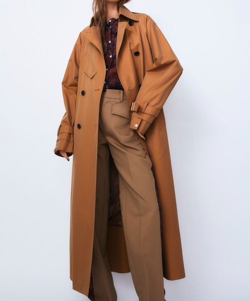 セール】FINX COTTON OVERSIZE TRENCH COAT（トレンチコート