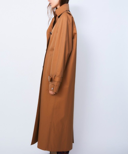 CINOH（チノ）の「FINX COTTON OVERSIZE TRENCH COAT（トレンチコート・レディース・ベージュ/オリーブ・36）」の11枚目の写真