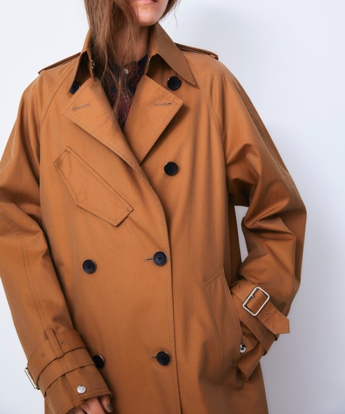 CINOH（チノ）の「FINX COTTON OVERSIZE TRENCH COAT（トレンチコート・レディース・ベージュ/オリーブ・36）」の12枚目の写真