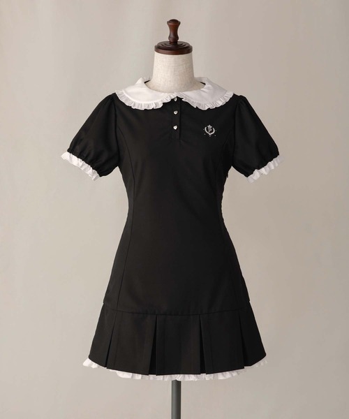 セール】Frill Collar Mini One Piece/フリルカラーミニ