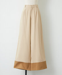 NUNIFE（ユニフィー）の「【NUNIFE】裾異素材ワイドパンツ（その他パンツ）」