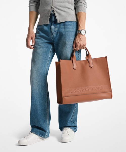 MICHAEL KORS(マイケルコース)の「HUDSON ペブルレザー トート(トートバッグ・メンズ・ブラウン系・FREE)」の2枚目の写真