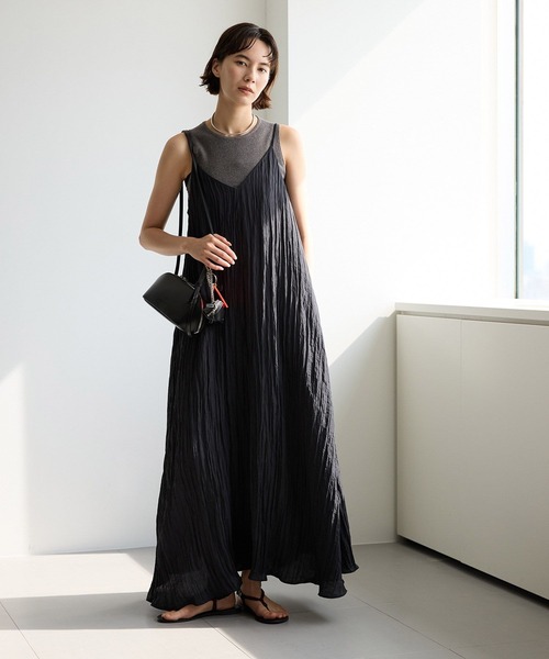 BABYLONE（バビロン）の「2WAYフレアキャミワンピース（ワンピース・レディース・キャメル/レッド/ブラック・フリー）」の2枚目の写真