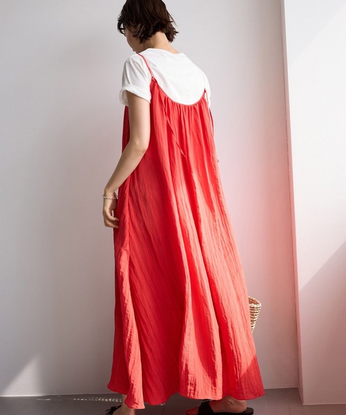 BABYLONE（バビロン）の「2WAYフレアキャミワンピース（ワンピース・レディース・キャメル/レッド/ブラック・フリー）」の15枚目の写真