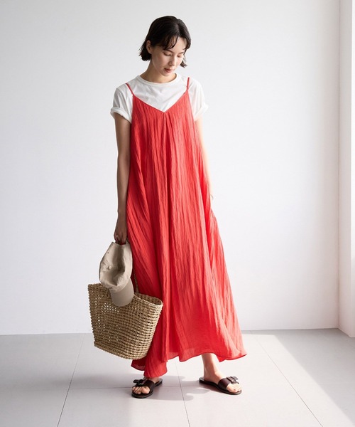 BABYLONE（バビロン）の「2WAYフレアキャミワンピース（ワンピース・レディース・キャメル/レッド/ブラック・フリー）」の16枚目の写真