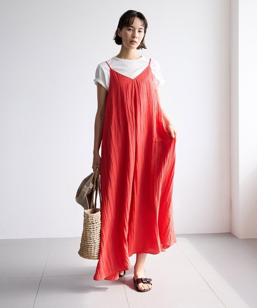 BABYLONE（バビロン）の「2WAYフレアキャミワンピース（ワンピース・レディース・キャメル/レッド/ブラック・フリー）」の17枚目の写真