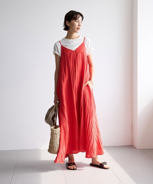 BABYLONE（バビロン）の「2WAYフレアキャミワンピース（ワンピース・レディース・キャメル/レッド/ブラック・フリー）」の18枚目の写真