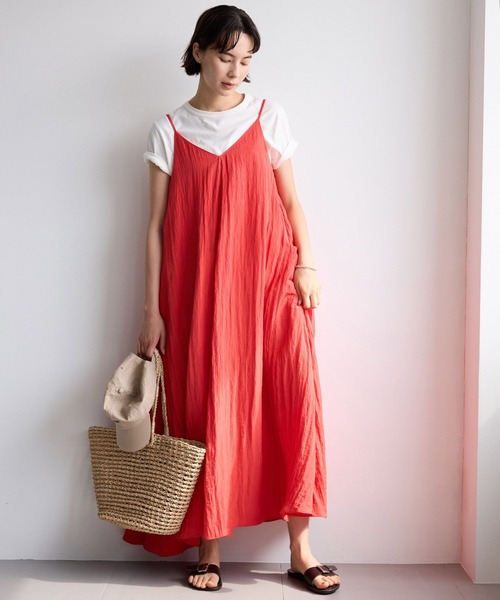 BABYLONE（バビロン）の「2WAYフレアキャミワンピース（ワンピース・レディース・キャメル/レッド/ブラック・フリー）」の9枚目の写真