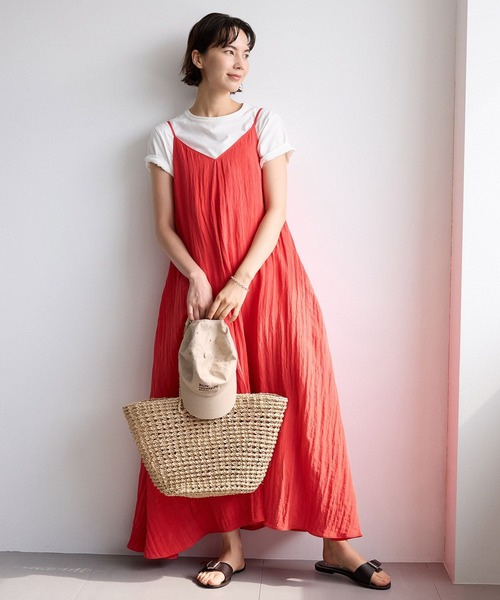 BABYLONE（バビロン）の「2WAYフレアキャミワンピース（ワンピース・レディース・キャメル/レッド/ブラック・フリー）」の10枚目の写真